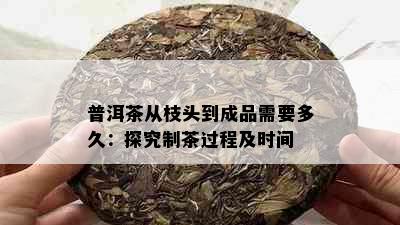 普洱茶从枝头到成品需要多久：探究制茶过程及时间