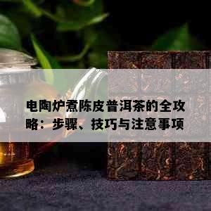 电陶炉煮陈皮普洱茶的全攻略：步骤、技巧与注意事项