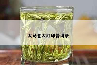 大马仓大红印普洱茶