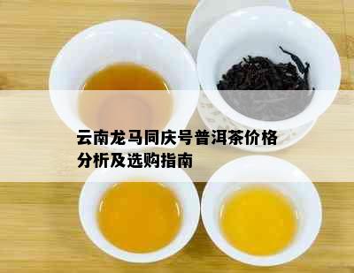 云南龙马同庆号普洱茶价格分析及选购指南