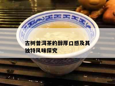 古树普洱茶的醇厚口感及其独特风味探究