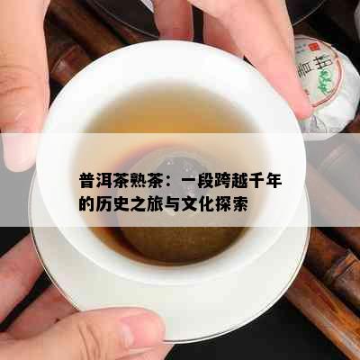 普洱茶熟茶：一段跨越千年的历史之旅与文化探索