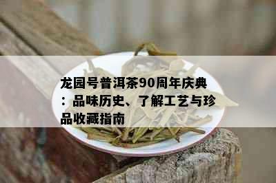 龙园号普洱茶90周年庆典：品味历史、了解工艺与珍品收藏指南