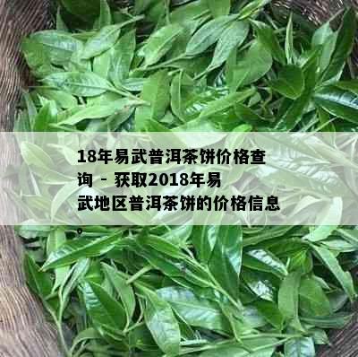 18年易武普洱茶饼价格查询 - 获取2018年易武地区普洱茶饼的价格信息。