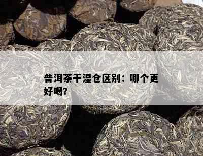 普洱茶干湿仓区别：哪个更好喝？