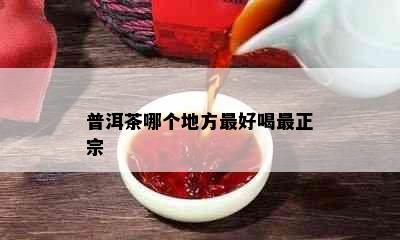 普洱茶哪个地方更好喝最正宗