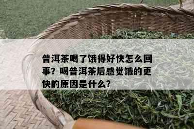 普洱茶喝了饿得好快怎么回事？喝普洱茶后感觉饿的更快的原因是什么？