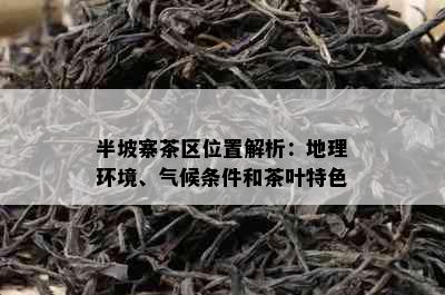 半坡寨茶区位置解析：地理环境、气候条件和茶叶特色