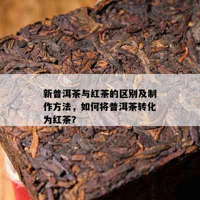 新普洱茶与红茶的区别及制作方法，如何将普洱茶转化为红茶？