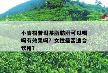 小青柑普洱茶脂肪肝可以喝吗有效果吗？女性是否适合饮用？