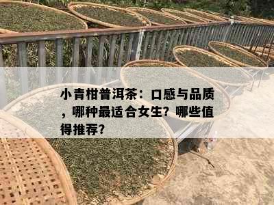 小青柑普洱茶：口感与品质，哪种最适合女生？哪些值得推荐？