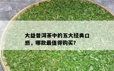 大益普洱茶中的五大经典口感，哪款最值得购买？