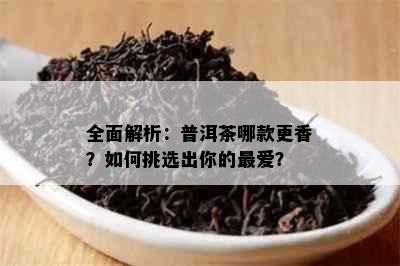 全面解析：普洱茶哪款更香？如何挑选出你的更爱？