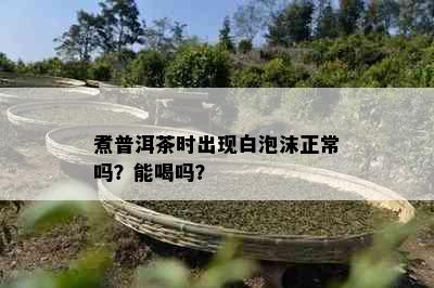 煮普洱茶时出现白泡沫正常吗？能喝吗？