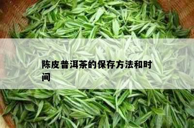 陈皮普洱茶的保存方法和时间