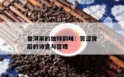 普洱茶的独特韵味：苦涩背后的诗意与哲理