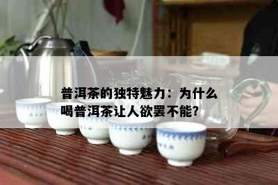 普洱茶的独特魅力：为什么喝普洱茶让人欲罢不能？