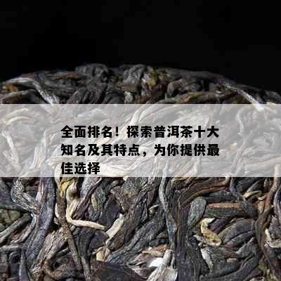 全面排名！探索普洱茶十大知名及其特点，为你提供更佳选择