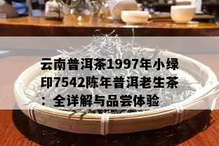 云南普洱茶1997年小绿印7542陈年普洱老生茶：全详解与品尝体验