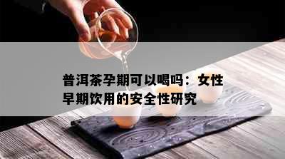 普洱茶孕期可以喝吗：女性早期饮用的安全性研究