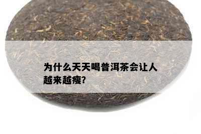 为什么天天喝普洱茶会让人越来越瘦？