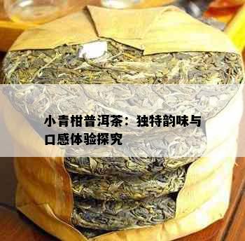 小青柑普洱茶：独特韵味与口感体验探究