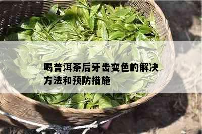 喝普洱茶后牙齿变色的解决方法和预防措施