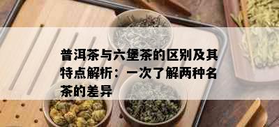 普洱茶与六堡茶的区别及其特点解析：一次了解两种名茶的差异