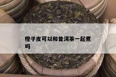 橙子皮可以和普洱茶一起煮吗