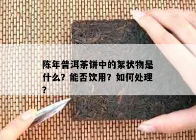 陈年普洱茶饼中的絮状物是什么？能否饮用？如何处理？