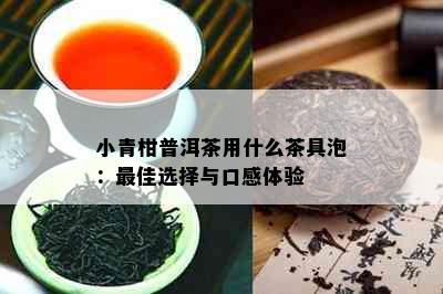 小青柑普洱茶用什么茶具泡：更佳选择与口感体验