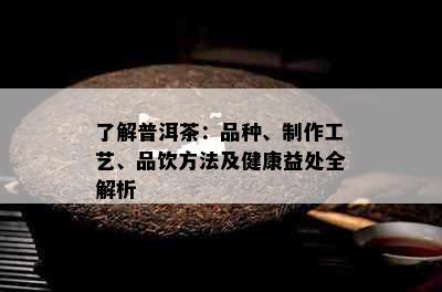 了解普洱茶：品种、制作工艺、品饮方法及健康益处全解析