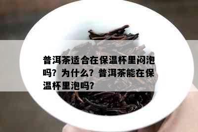 普洱茶适合在保温杯里闷泡吗？为什么？普洱茶能在保温杯里泡吗？