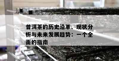 普洱茶的历史沿革、现状分析与未来发展趋势：一个全面的指南