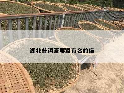 湖北普洱茶哪家有名的店