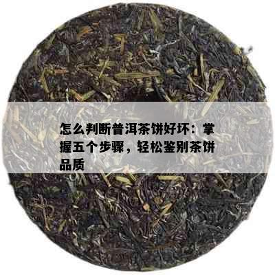 怎么判断普洱茶饼好坏：掌握五个步骤，轻松鉴别茶饼品质