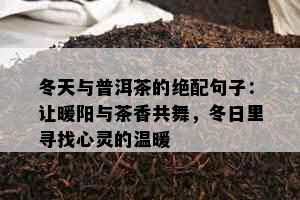 冬天与普洱茶的绝配句子：让暖阳与茶香共舞，冬日里寻找心灵的温暖