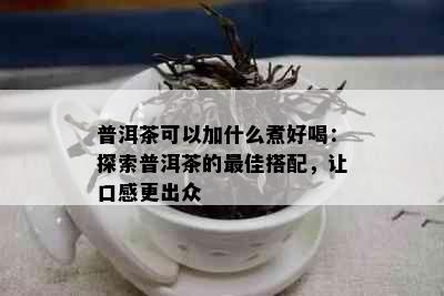 普洱茶可以加什么煮好喝：探索普洱茶的更佳搭配，让口感更出众