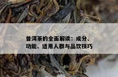 普洱茶的全面解读：成分、功能、适用人群与品饮技巧