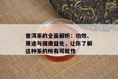 普洱茶的全面解析：功效、用途与健康益处，让你了解这种茶的所有可能性