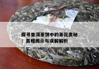 探寻普洱茶饼中的茶花奥秘：真相揭示与误解解析