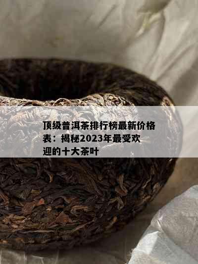 顶级普洱茶排行榜最新价格表：揭秘2023年更受欢迎的十大茶叶