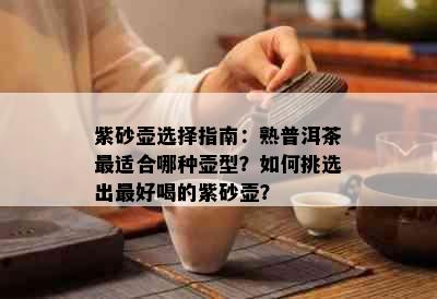 紫砂壶选择指南：熟普洱茶最适合哪种壶型？如何挑选出更好喝的紫砂壶？