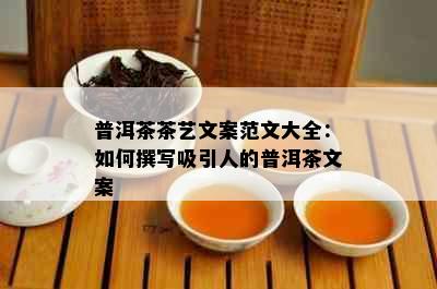 普洱茶茶艺文案范文大全：如何撰写吸引人的普洱茶文案