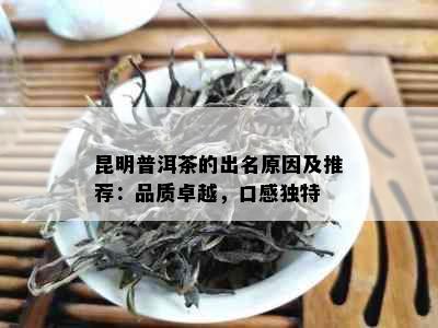 昆明普洱茶的出名原因及推荐：品质卓越，口感独特