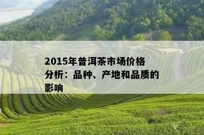 2015年普洱茶市场价格分析：品种、产地和品质的影响