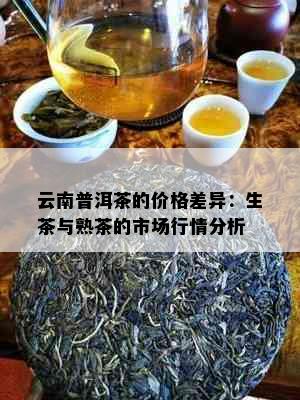 云南普洱茶的价格差异：生茶与熟茶的市场行情分析