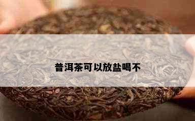 普洱茶可以放盐喝不