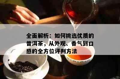 全面解析：如何挑选优质的普洱茶，从外观、香气到口感的全方位评判方法