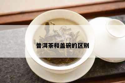 普洱茶和盖碗的区别